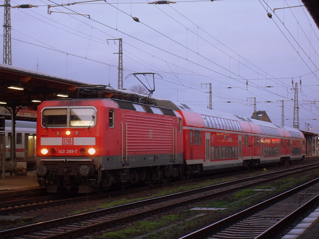 143 289 fuhr am 20.01.2012 mit RE 20 (RE 17714)nach Uelzen (Halle->Magdeburg->Stendal->Salzwedel->Uelzen)