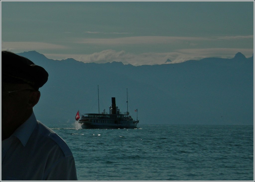 Der Seemann und sein Schiff...
Lausanne Ouchy, den 17. Juli 2012