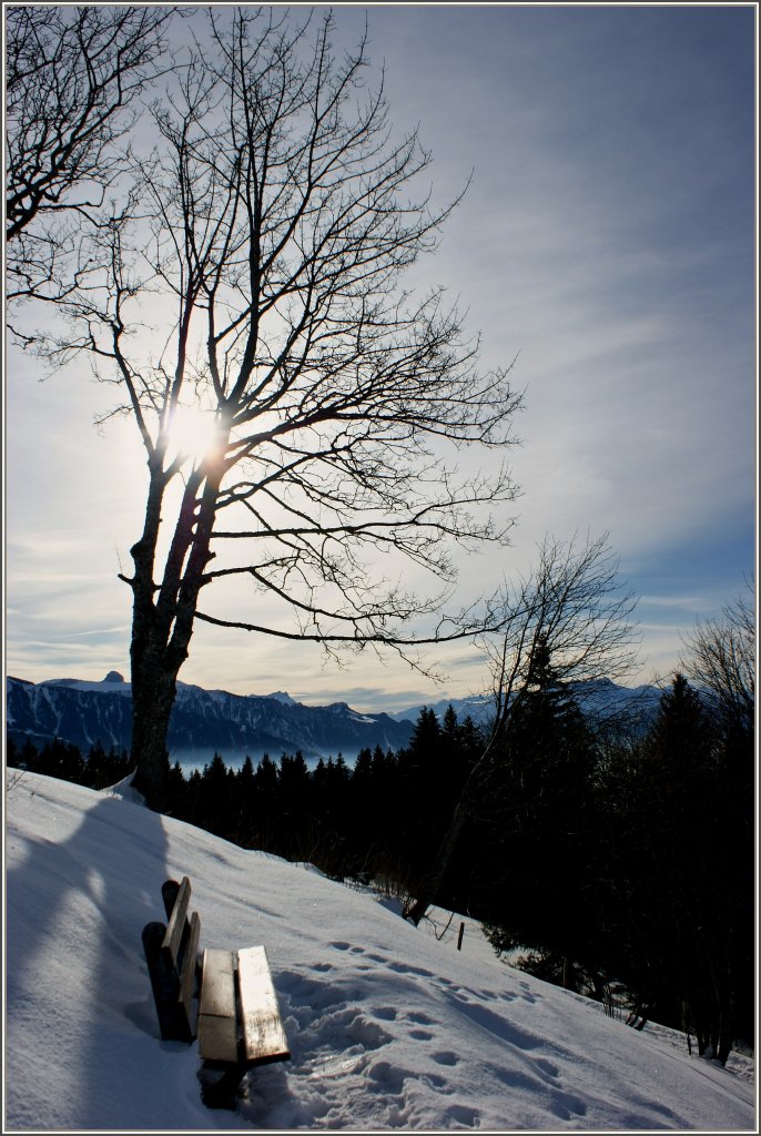 Winterpause auf dem Les Pl�iades.
(20.01.2010)