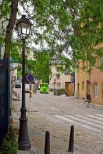 Eine Impression in Luxemburg Stadt / Stad L�tzebuerg / Ville de Luxembourg am 14.06.2013, der Zug kommt....:  Auch wenn es nur ein  Petit-Train .